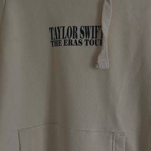 Eras Tour Exclusive Beige Hoodie NWT size Small Taylor Swift Tour Merch